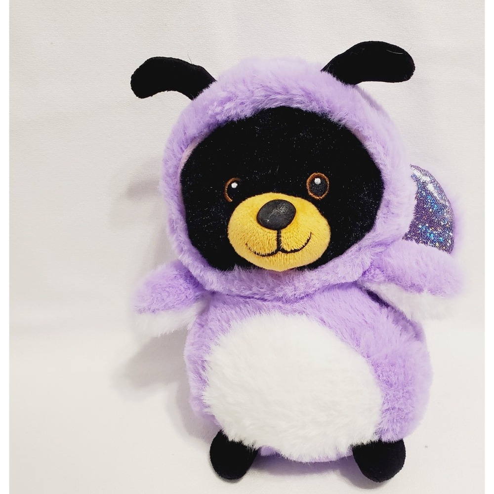 Wishpets Black Bear In Butterfly Costume 8"‎ Plush  2024
